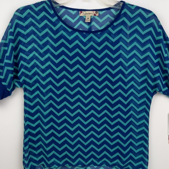 Speechless sheer blouse, Size M - Picture 1 of 6